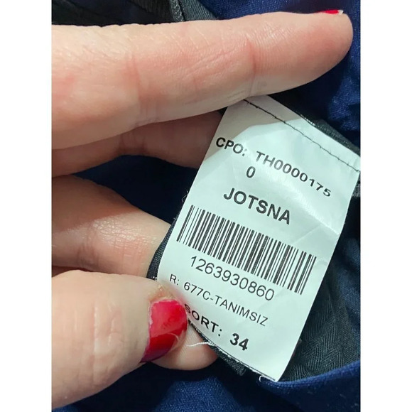 Theory Jotsna Continuous Wool Blend Blue Pants-sz 00 - Picture 10 of 10